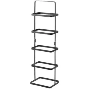 INDIAN DECOR Metal 11400 5-Tier 5 Pair Shoe Rack, Shoe Storage, Shoe Shelf- Black