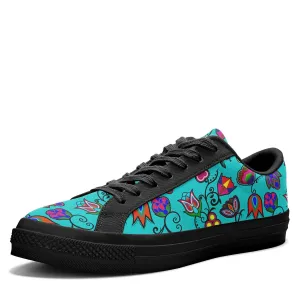 Indigenous Paisley Sky Aapisi Low Top Canvas Shoes Black Sole