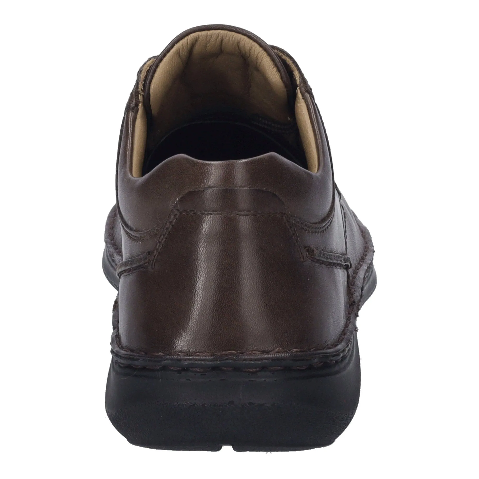 Josef Seibel New Anvers 06 Mens Wide Tobacco Brown Leather Arch Support Touch Fastening Shoes