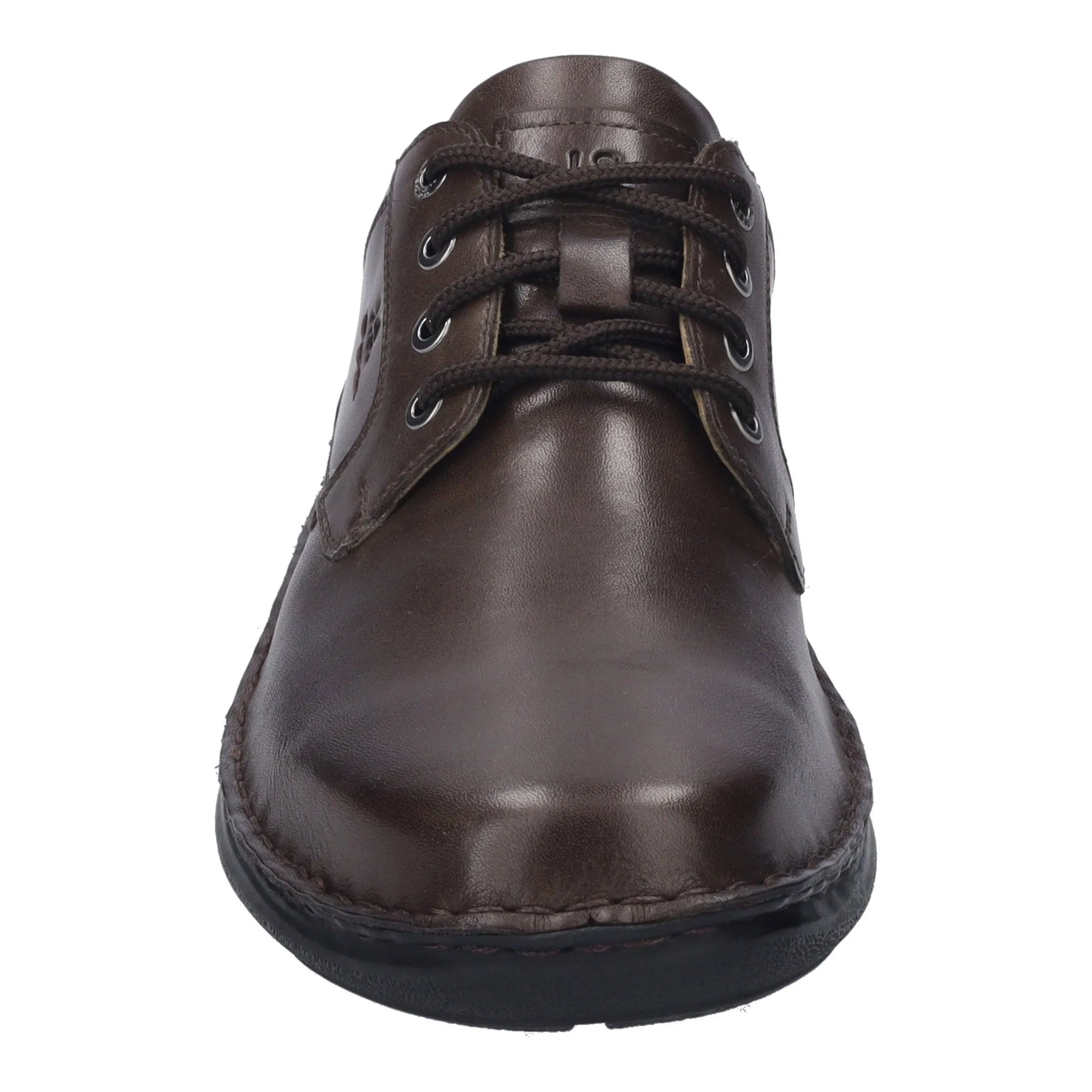 Josef Seibel New Anvers 06 Mens Wide Tobacco Brown Leather Arch Support Touch Fastening Shoes