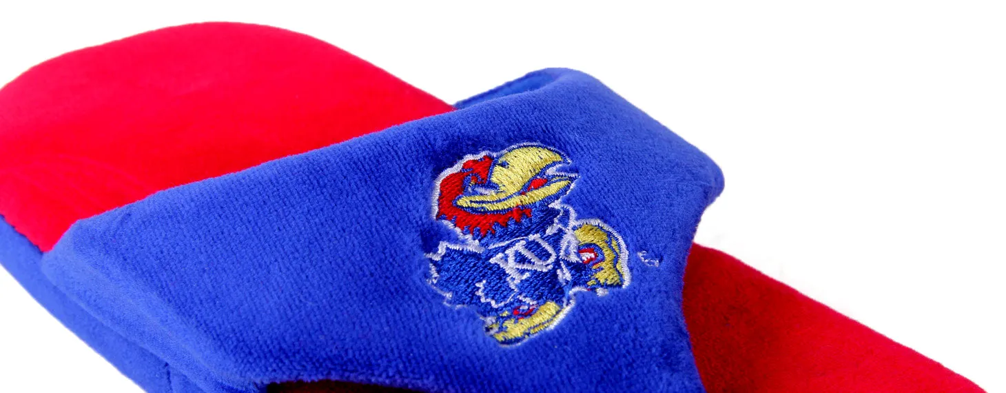 Kansas Jayhawks Comfy Feet Flip Flop Slippers