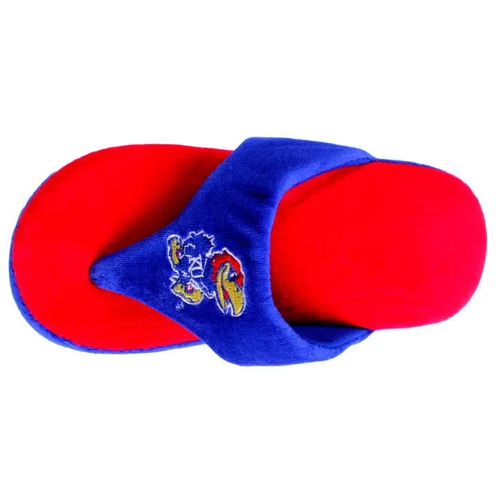 Kansas Jayhawks Comfy Feet Flip Flop Slippers