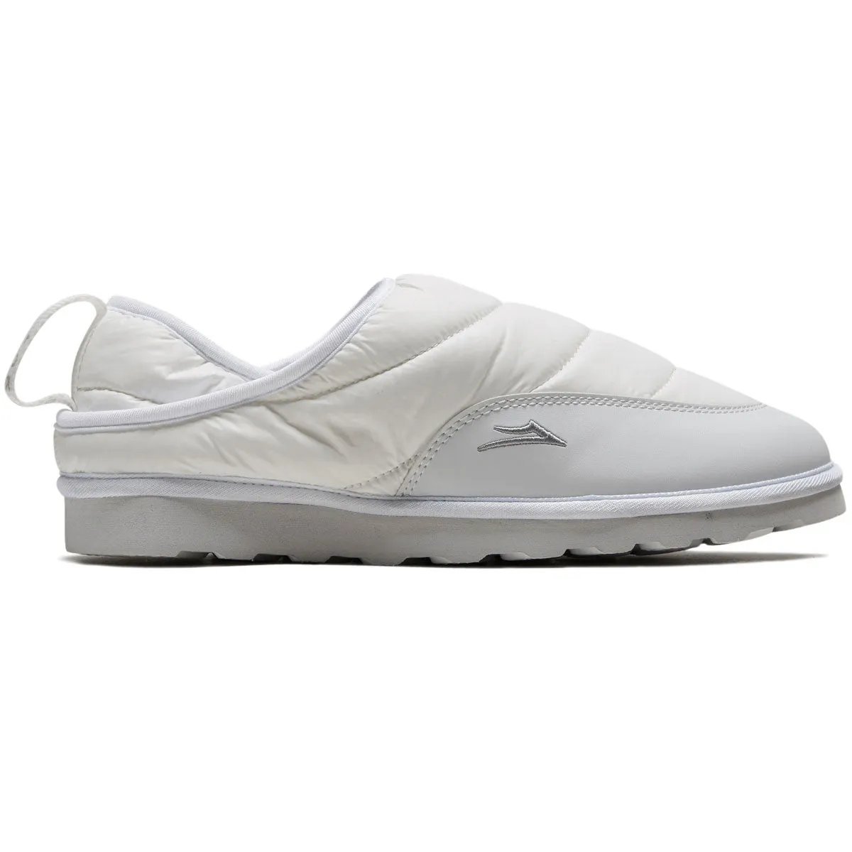 Lakai Owen Slipper Shoes - White Nylon