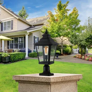 LED Outdoor Lighting Vintage Pillar Head Light Garden Yard Decorative Light