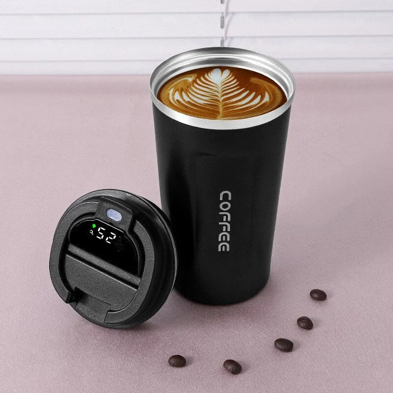 LED Temperature Display Smart Thermos Coffee Mug