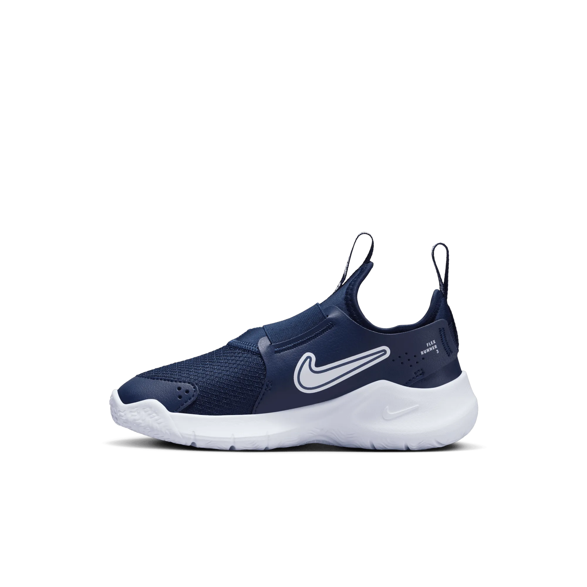 Little Kids' Nike Flex Runner 3 Shoes (403 - Midnight Navy/White)