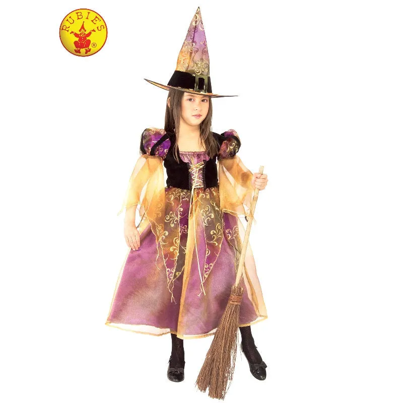 Long Elegant Witch Deluxe Costume-Child Small