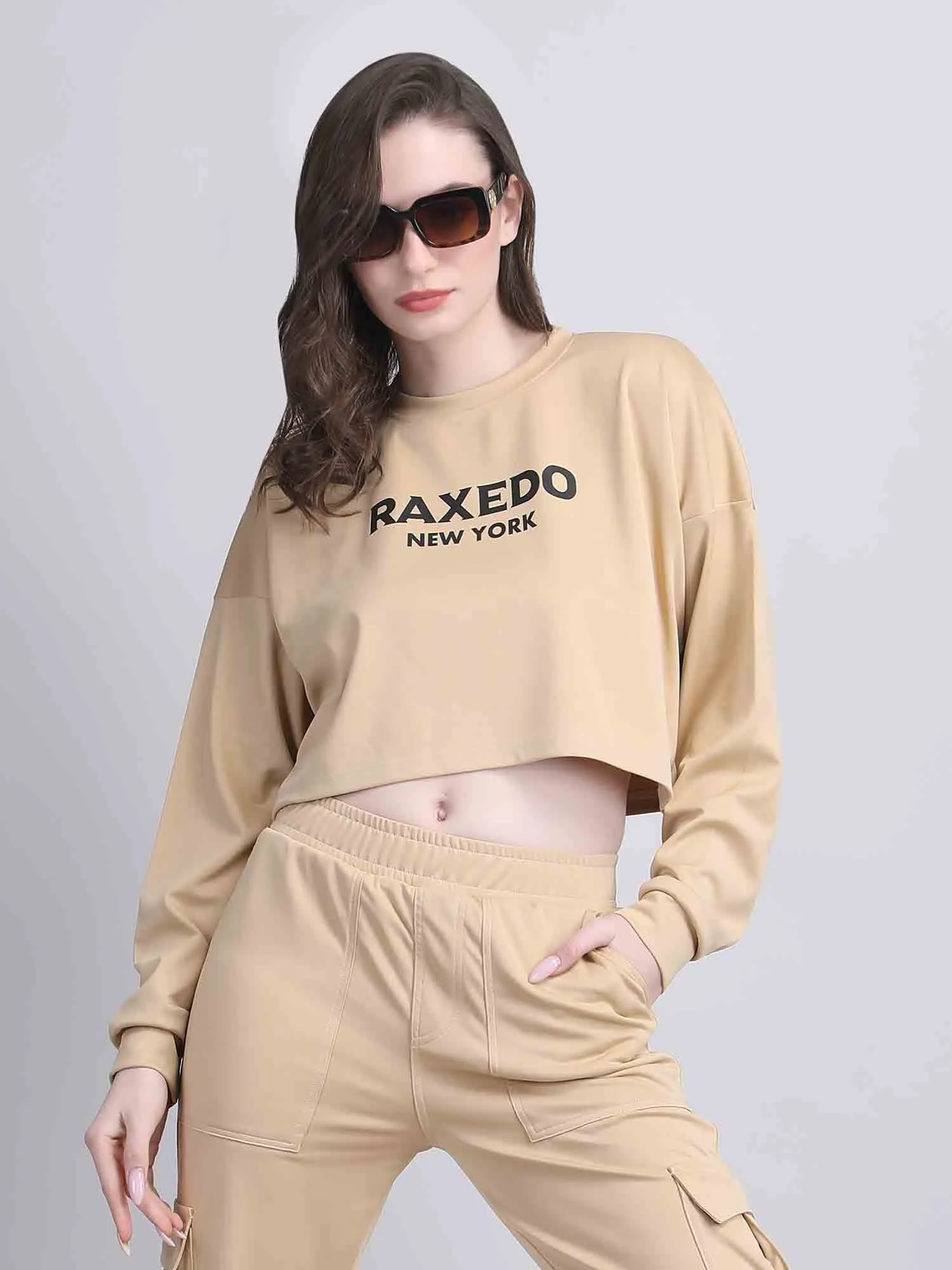 long sleeve crop top - aesthetic crop tops