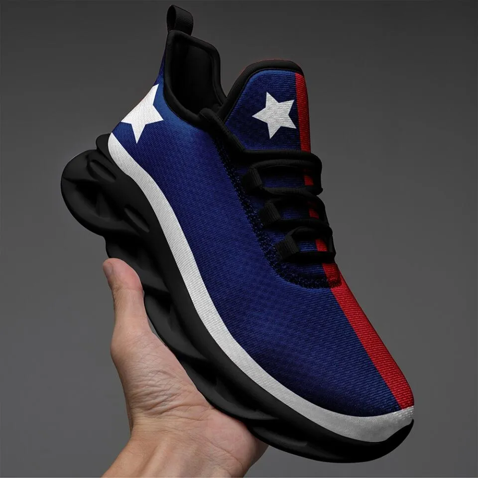 MaxSoul-B03010 Custom Max Soul American Flag, USA Flag Sneakers Max Soul, Shoes, Printed Shoes