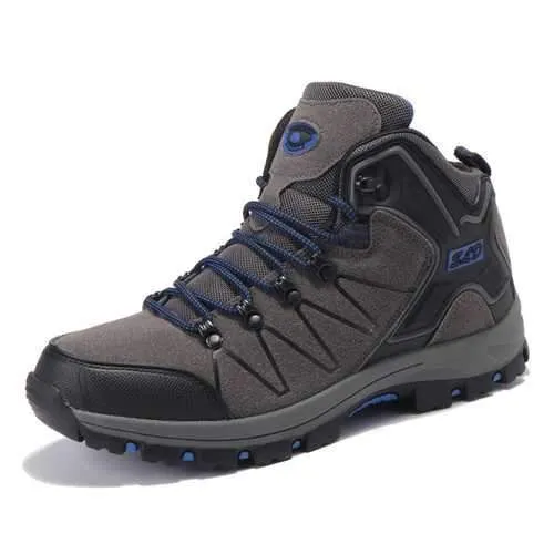 Men Comfy Outdoor Hiking High Top Athletic Shoes