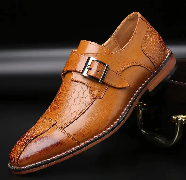 Men's Monkstrap Leather Shoes