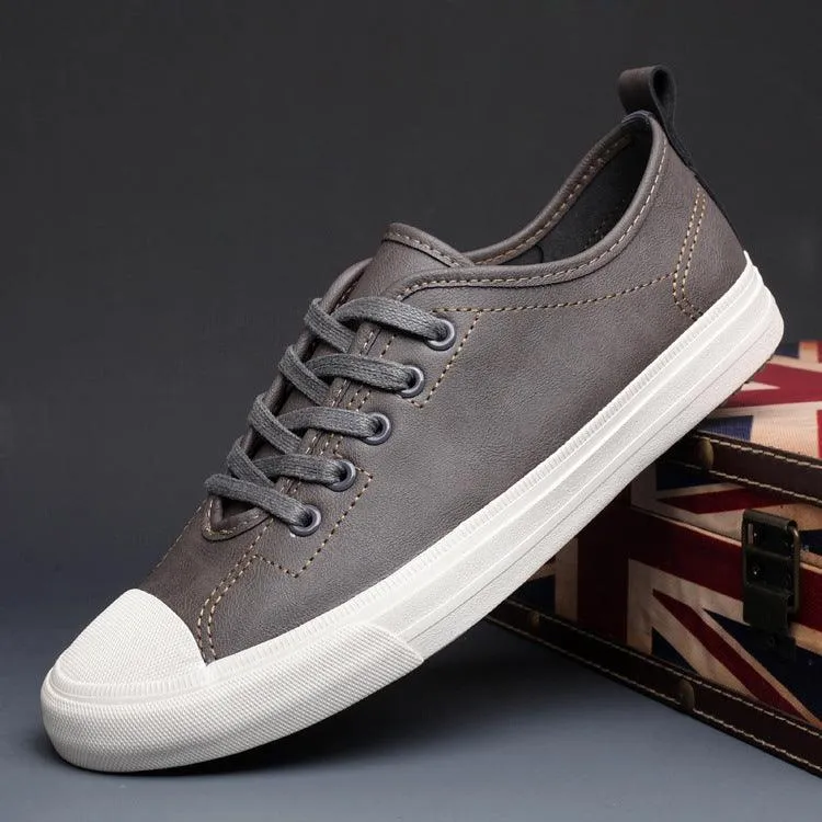 Men's Shoes Spring Tide Leather Surface Casual Shoes Flat