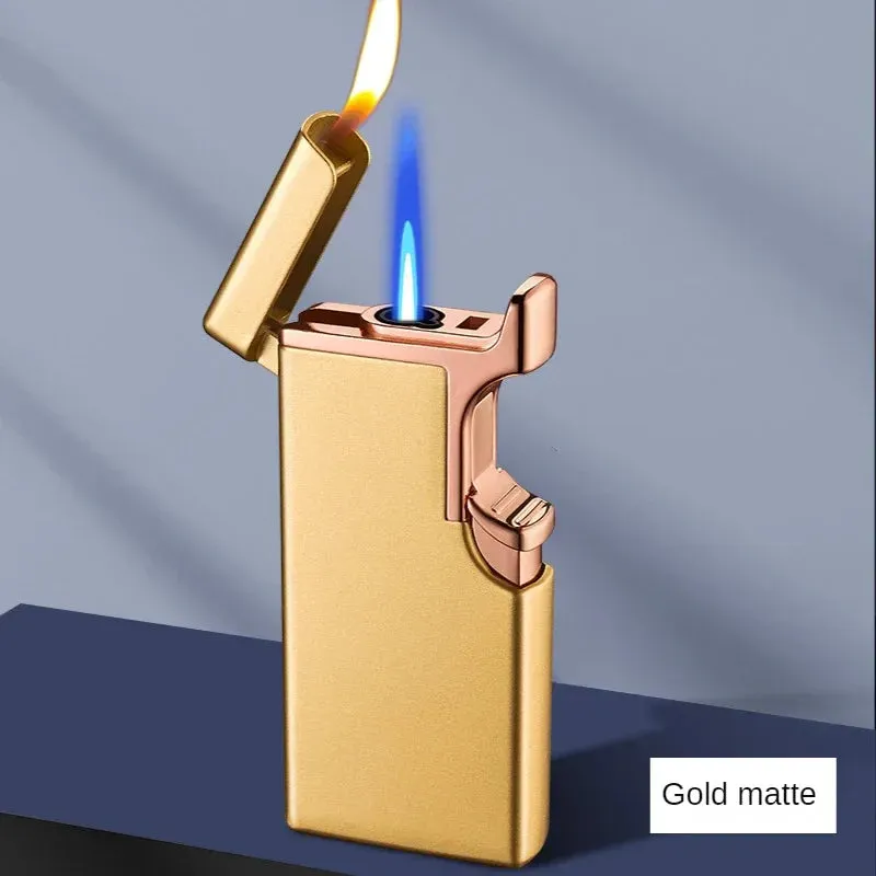 Metal Double Fire Jet Butane Lighter