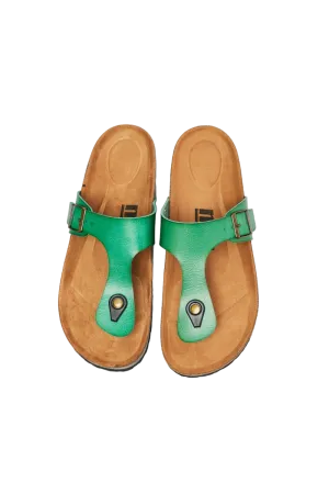 MMShoes Drift Away T-Strap Flip-Flop in Green