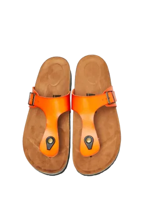 MMShoes Drift Away T-Strap Flip-Flop in Orange