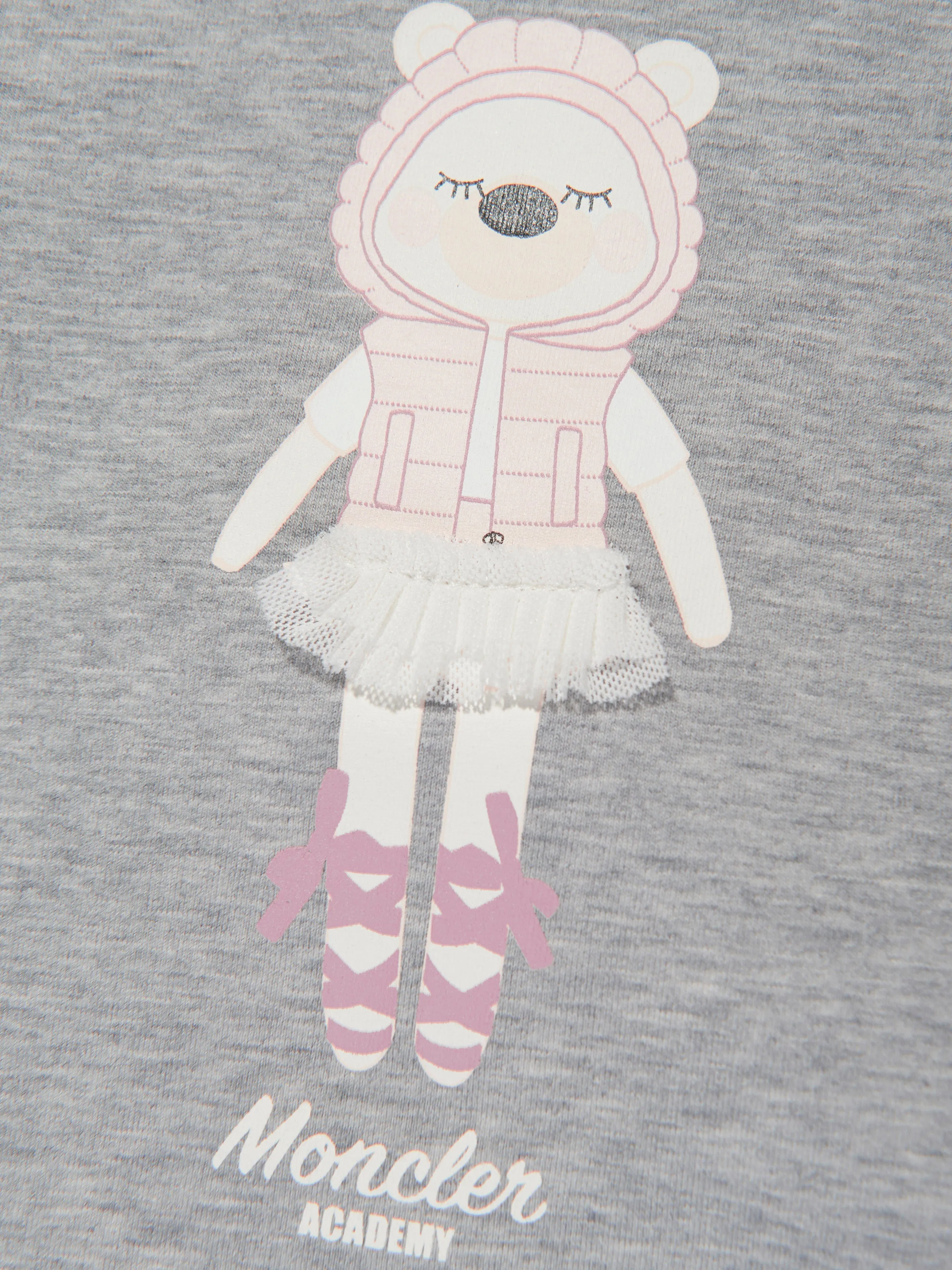 Moncler Enfant Baby Girls Bear T-Shirt in Grey