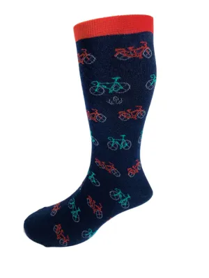 Multi Bike Soft Cotton Socks – Navy