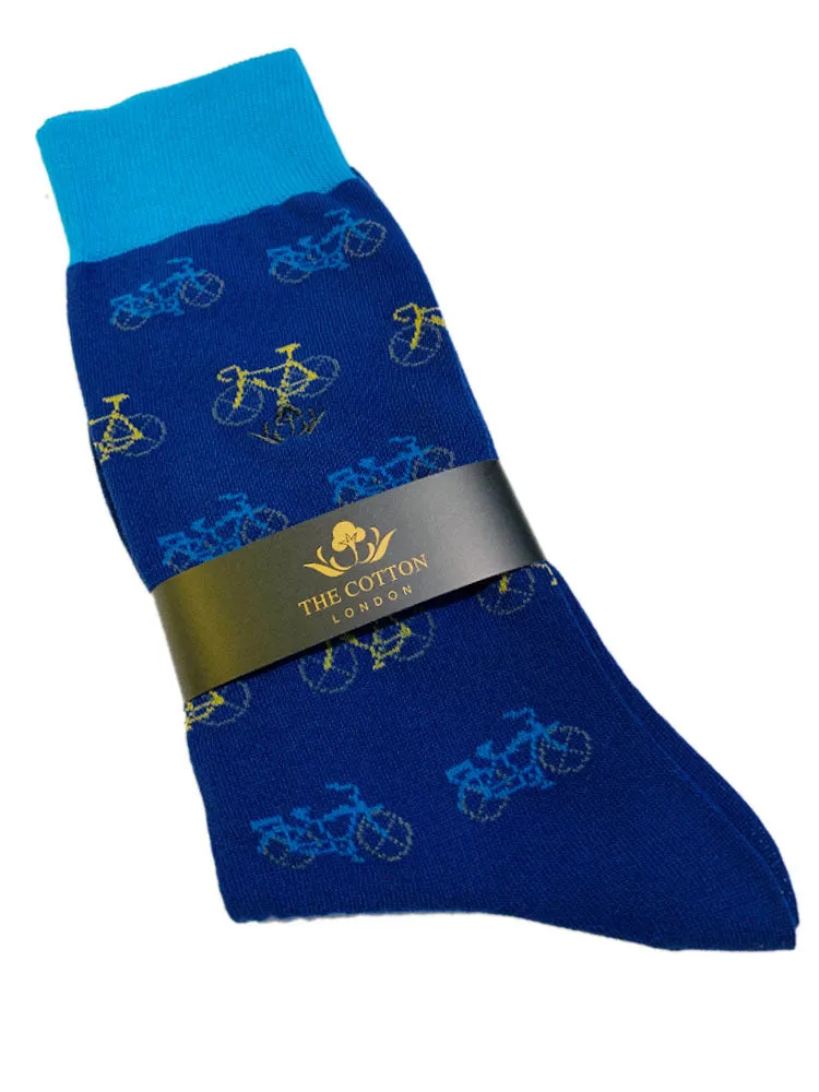 Multi Bike Soft Cotton Socks – Royal Blue