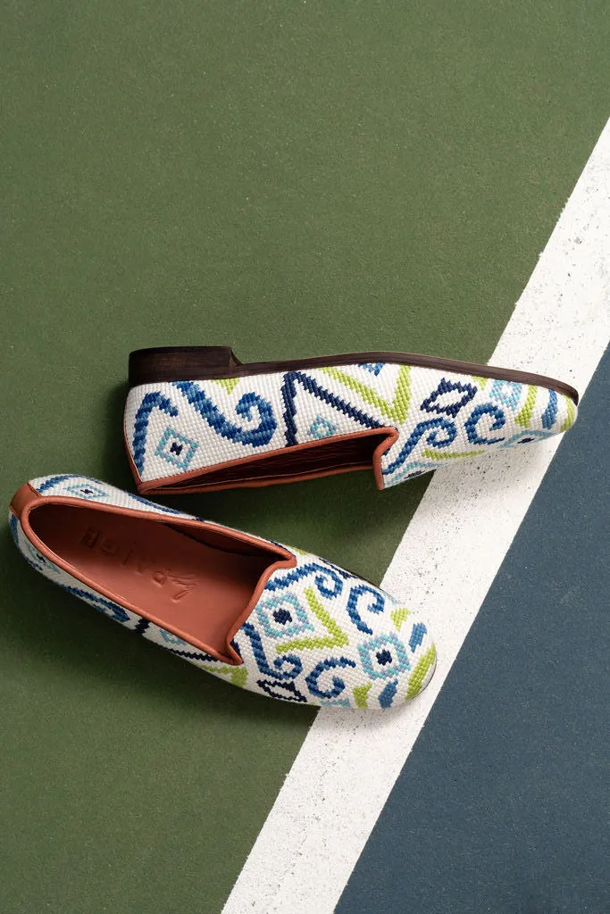 Needlepoint Loafer in Ikat