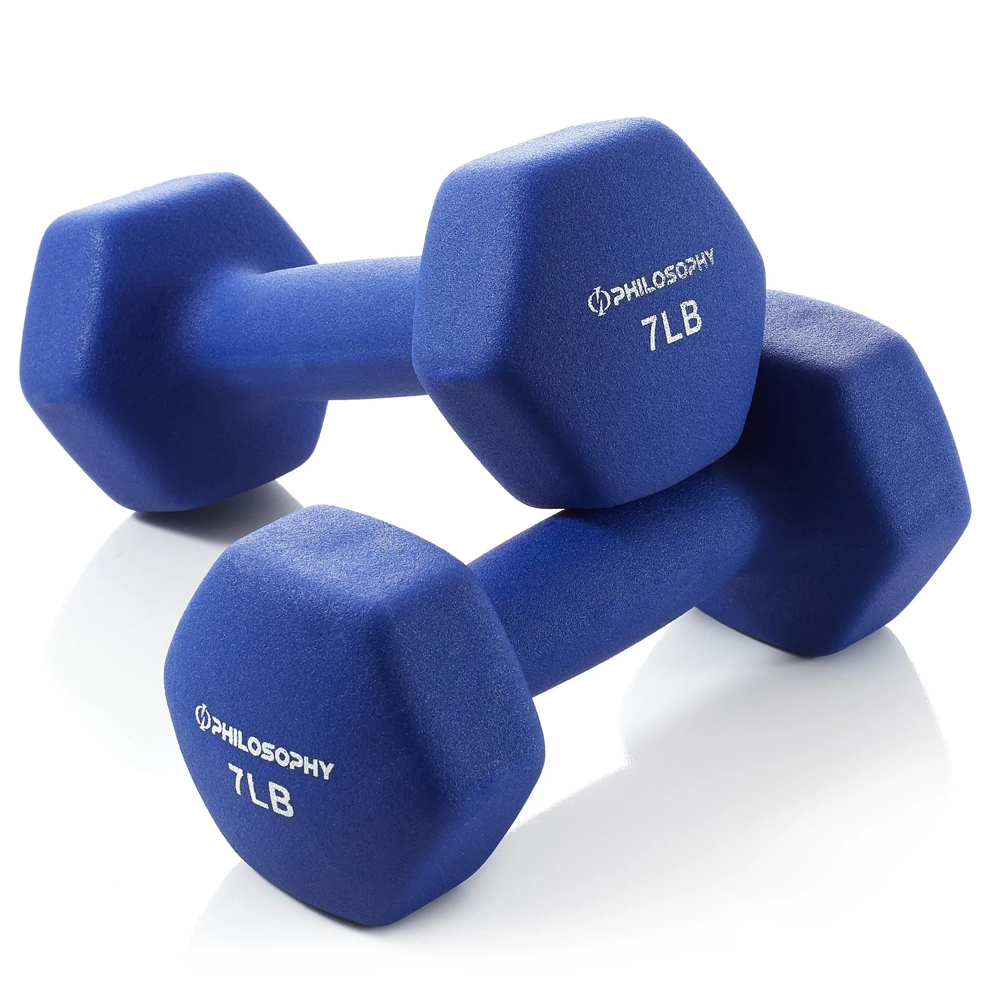 Neoprene Dumbbell Hexagon Hand Weights, Set of 2 - Strength Training