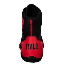 New Title Charged Boxing Shoes Adult Size 8 - Black/Red