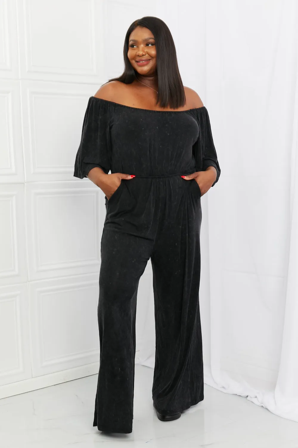 Nightfall Breeze Flowy Viscose Womens Jumpsuit