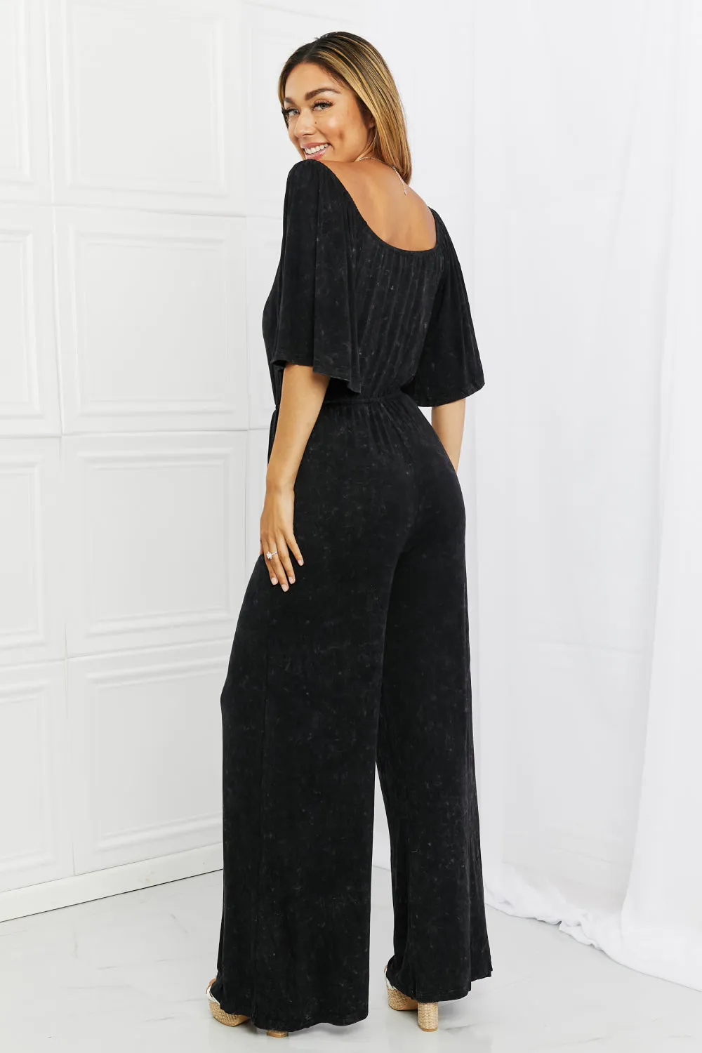 Nightfall Breeze Flowy Viscose Womens Jumpsuit