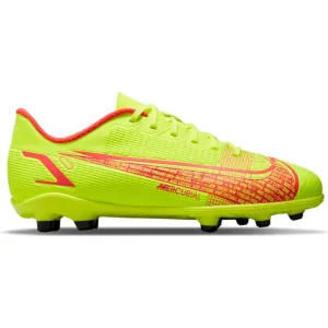 Nike Jr. Mercurial Vapor 14 Club FG/MG-VOLT/BRIGHT CRIMSON