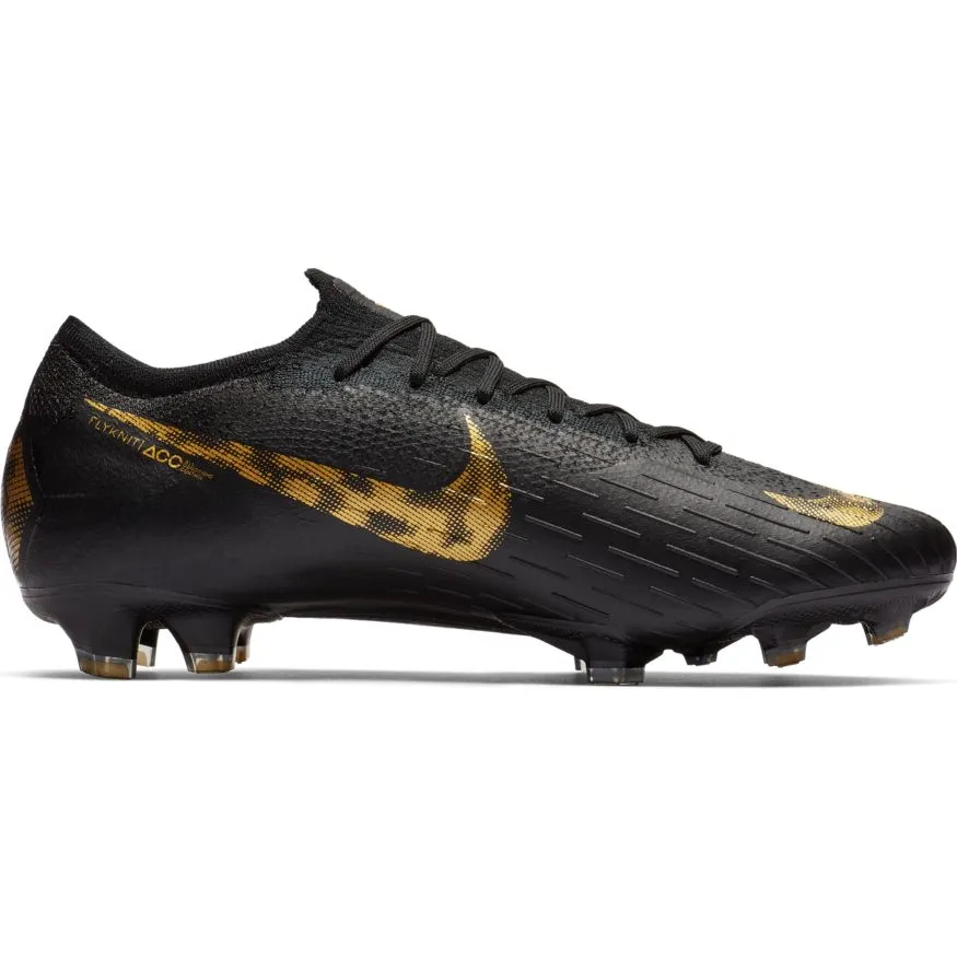 NIKE VAPOR 12 ELITE FG-BLACK/VIVID GOLD