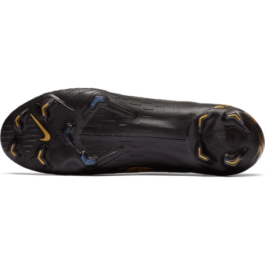 NIKE VAPOR 12 ELITE FG-BLACK/VIVID GOLD