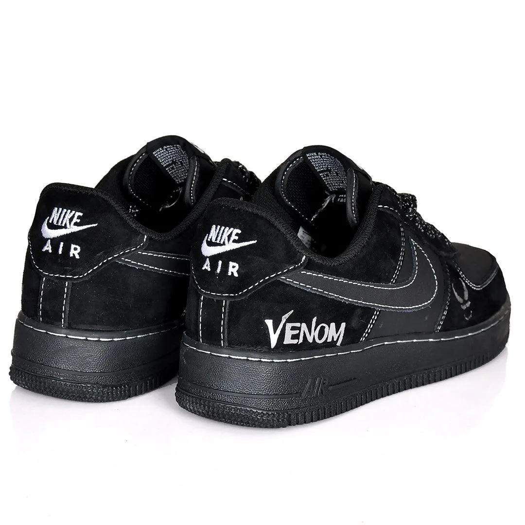 NK 1 Low N7 LV8 Utility Venom Suede Patterned Sneakers - Black