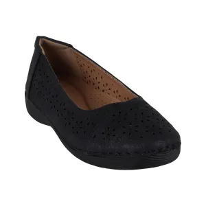 Nysha Black Laser Cut Flats