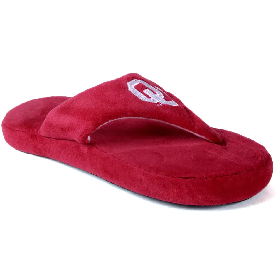 Oklahoma Sooners Comfy Feet Flip Flop Slippers