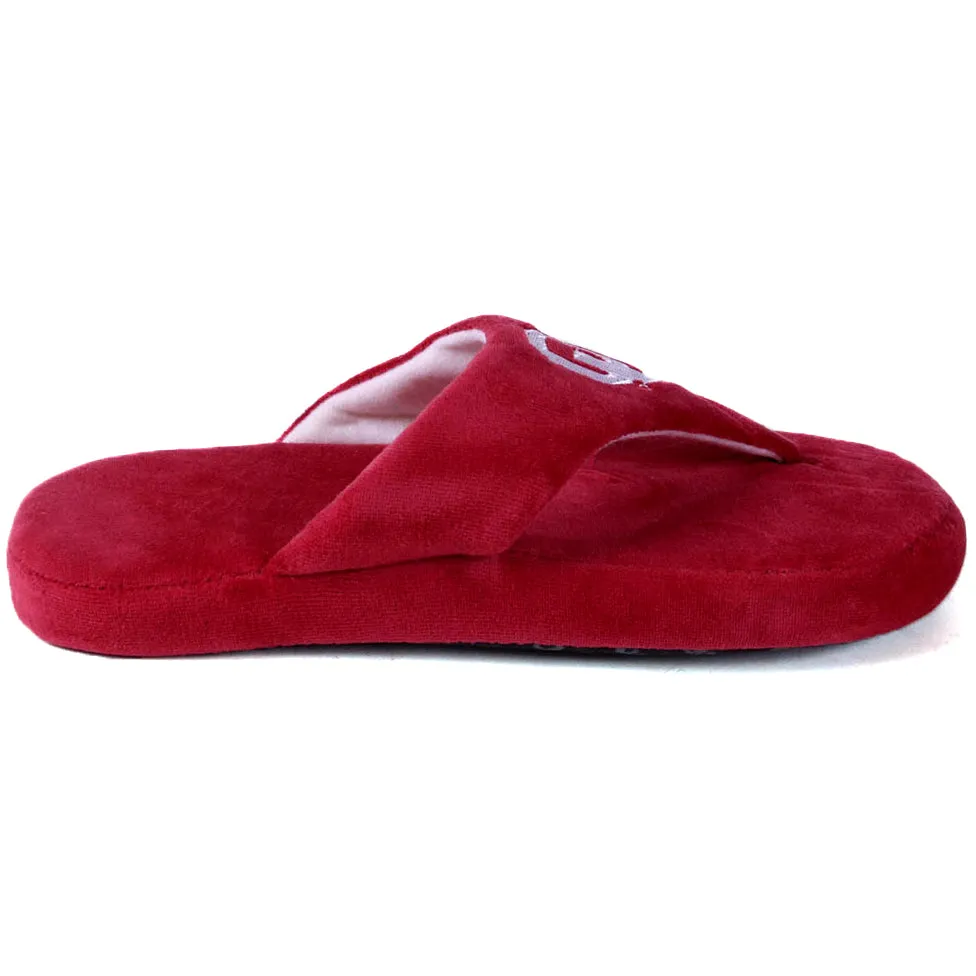 Oklahoma Sooners Comfy Feet Flip Flop Slippers