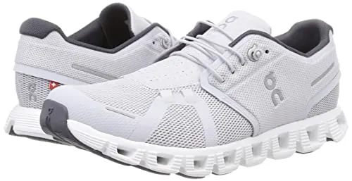 ON Men's Cloud 5 Running Shoes, Glacier/White Sneakers