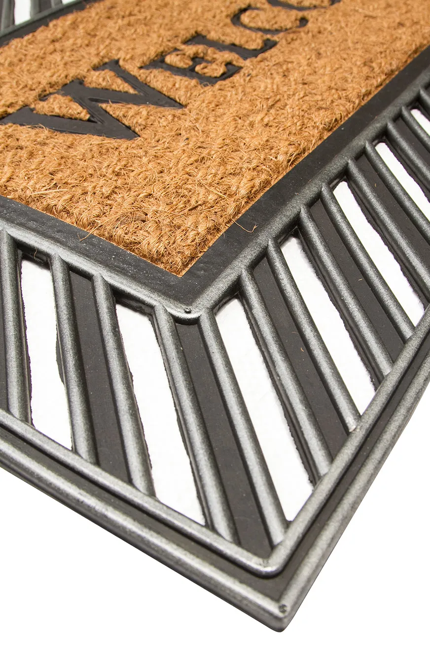 OnlyMat Rubber Moulded Coir Welcome Mat