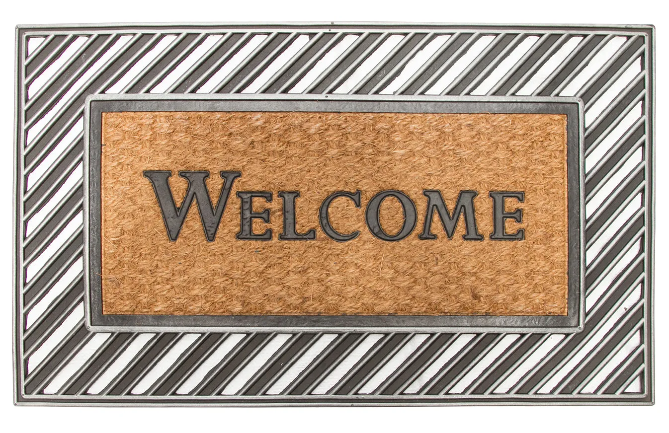 OnlyMat Rubber Moulded Coir Welcome Mat