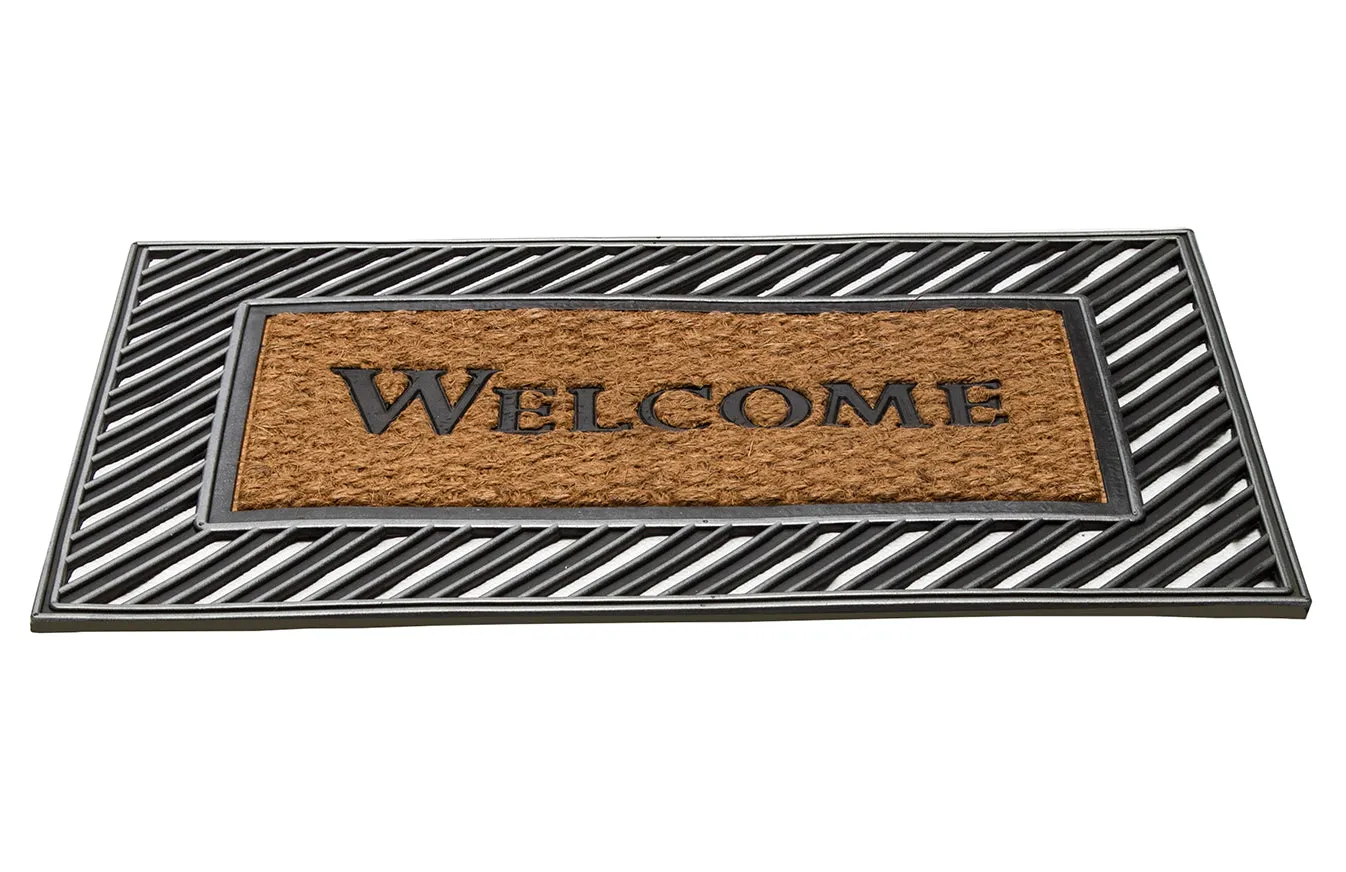 OnlyMat Rubber Moulded Coir Welcome Mat