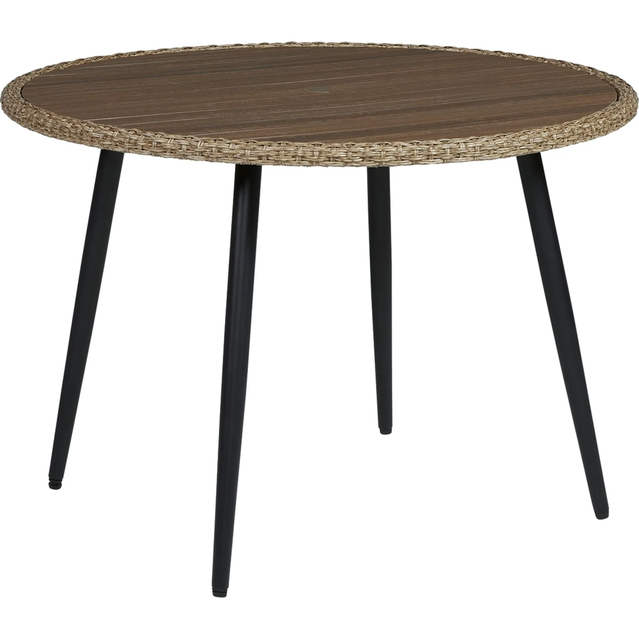 Outdoor Amaris Round Bar Table Brown/Black