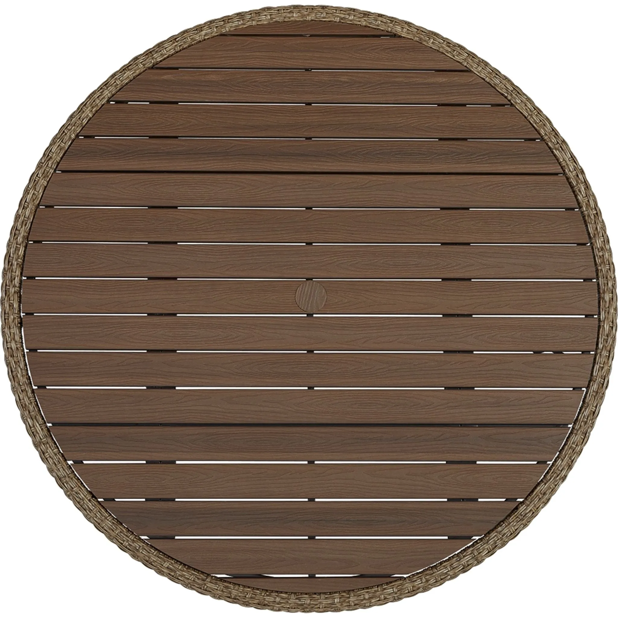 Outdoor Amaris Round Bar Table Brown/Black