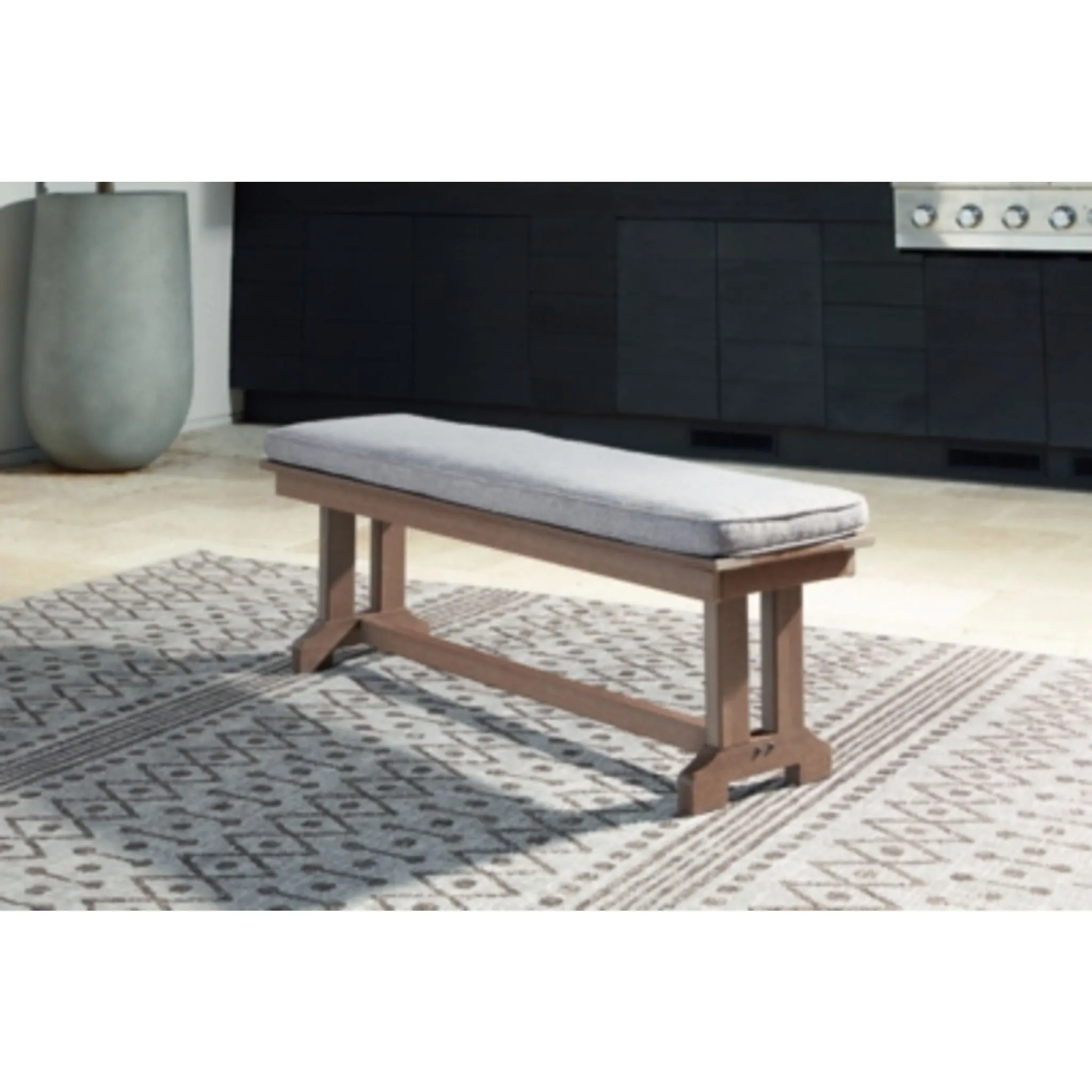 Outdoor Emmeline Bench with Cushion