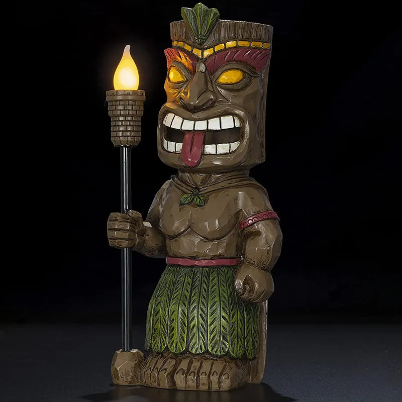 Outdoor Garden Maya Shape Totem Statue Ornament Light