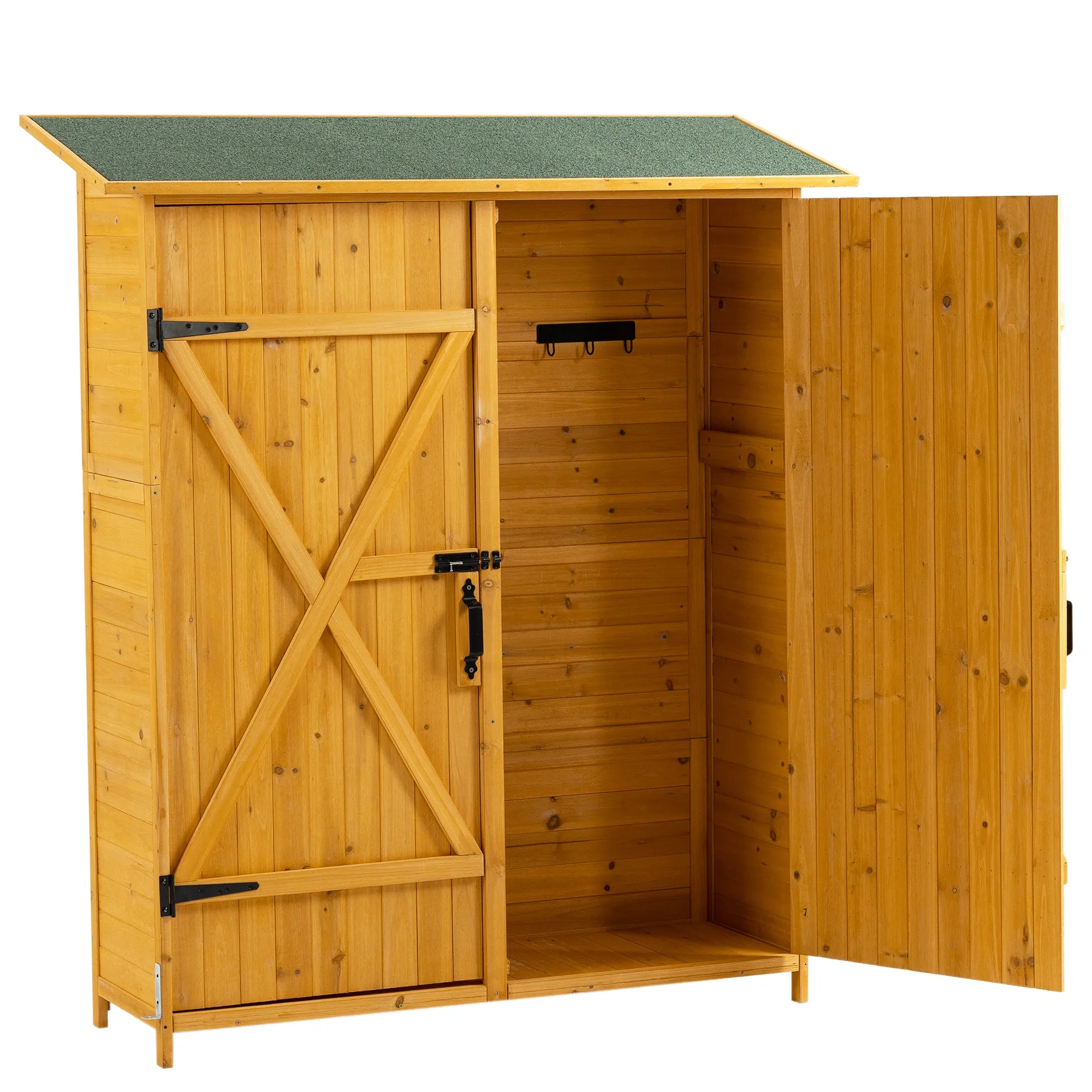 Outdoor Storage Shed with Lockable Door