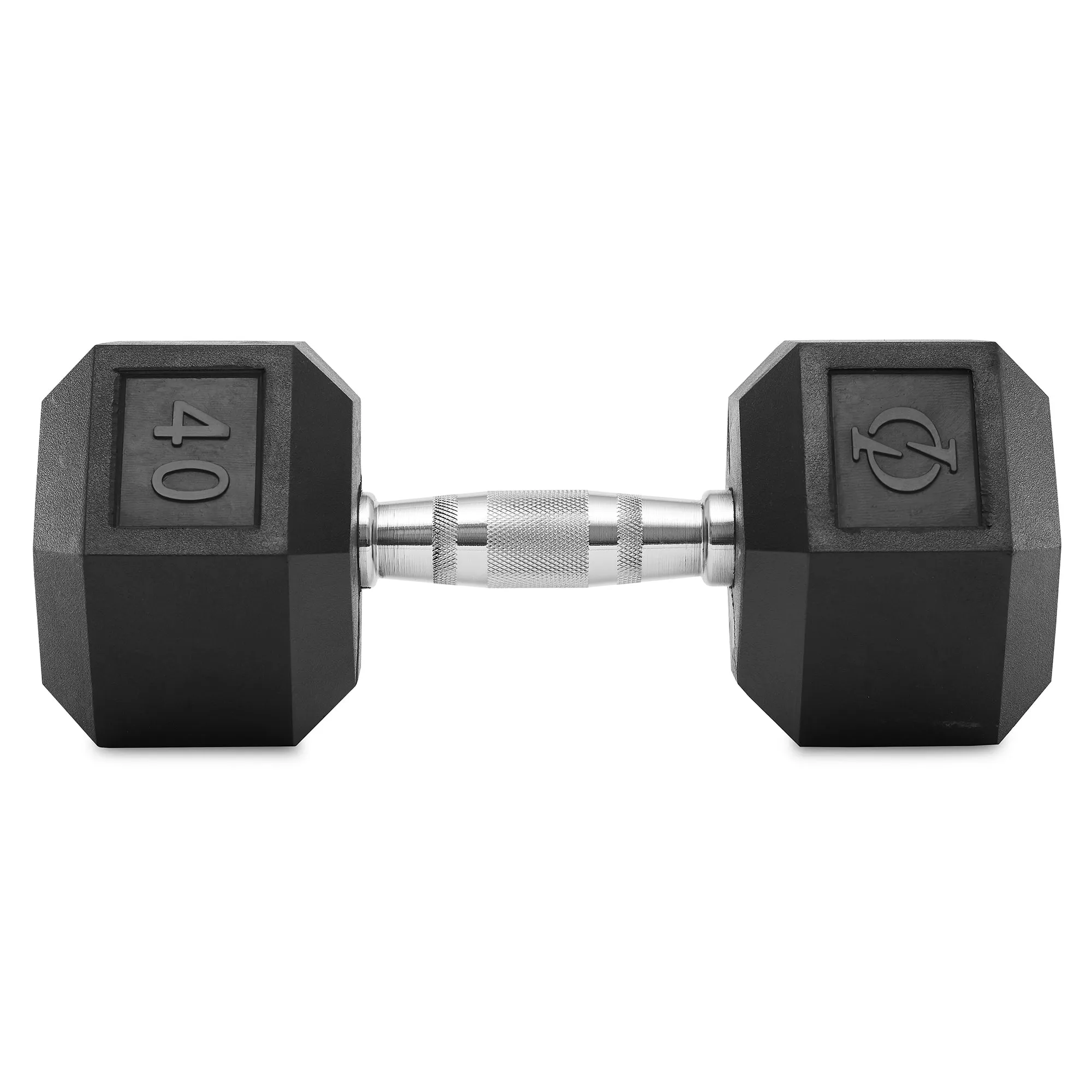 Pair of Rubber Coated Hex Dumbbell, Cast Iron Hand Weight Set, 3 lb to 50 Pound