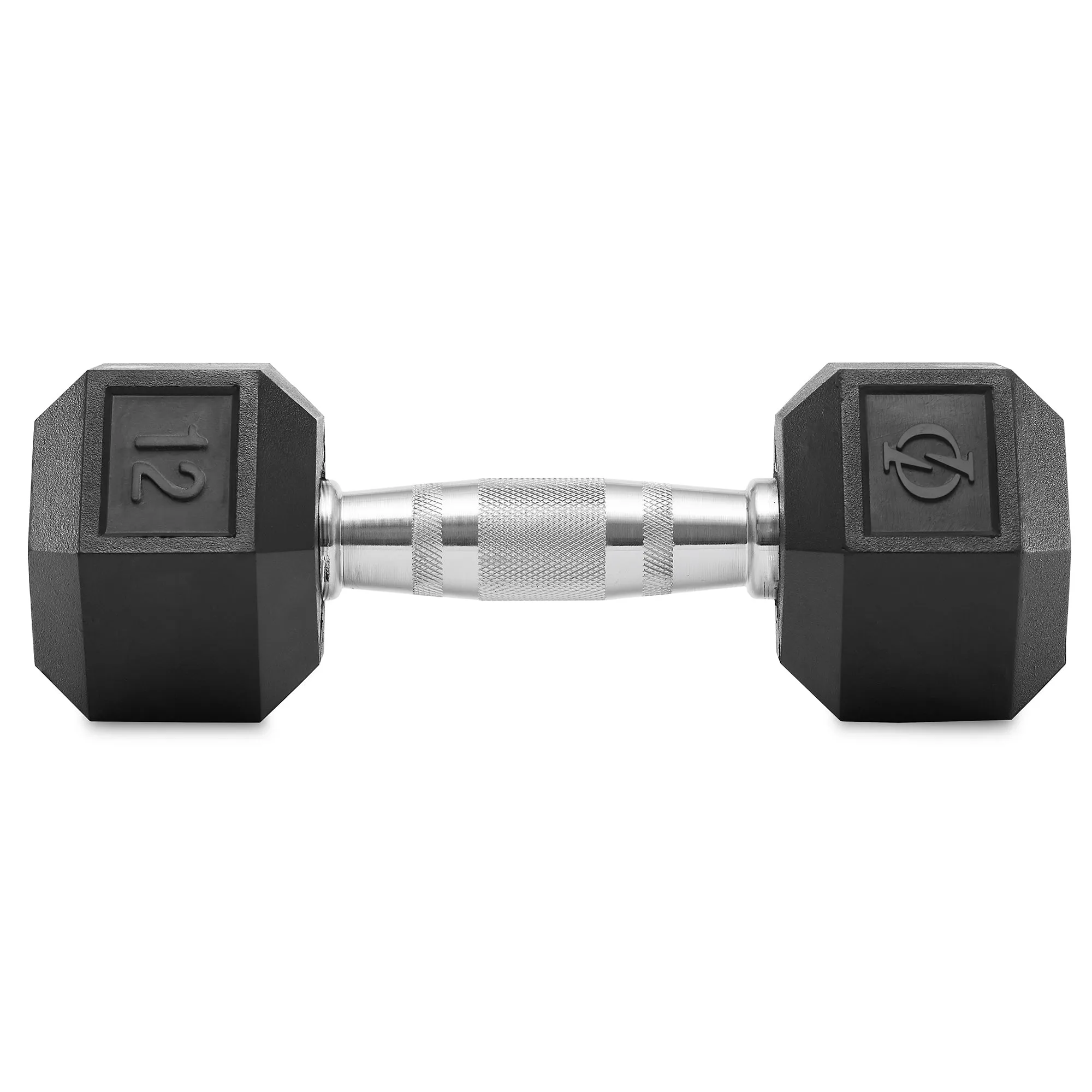 Pair of Rubber Coated Hex Dumbbell, Cast Iron Hand Weight Set, 3 lb to 50 Pound