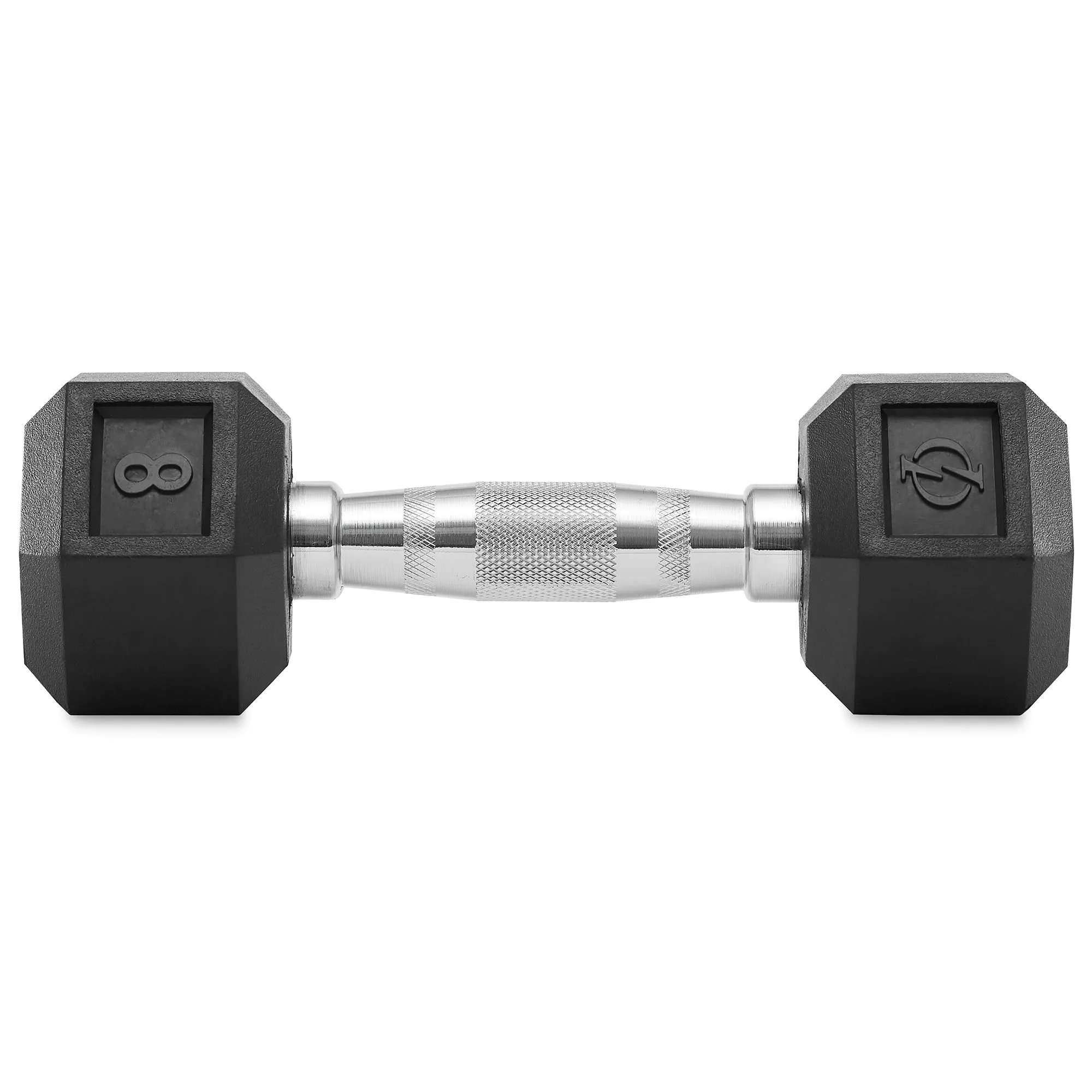 Pair of Rubber Coated Hex Dumbbell, Cast Iron Hand Weight Set, 3 lb to 50 Pound