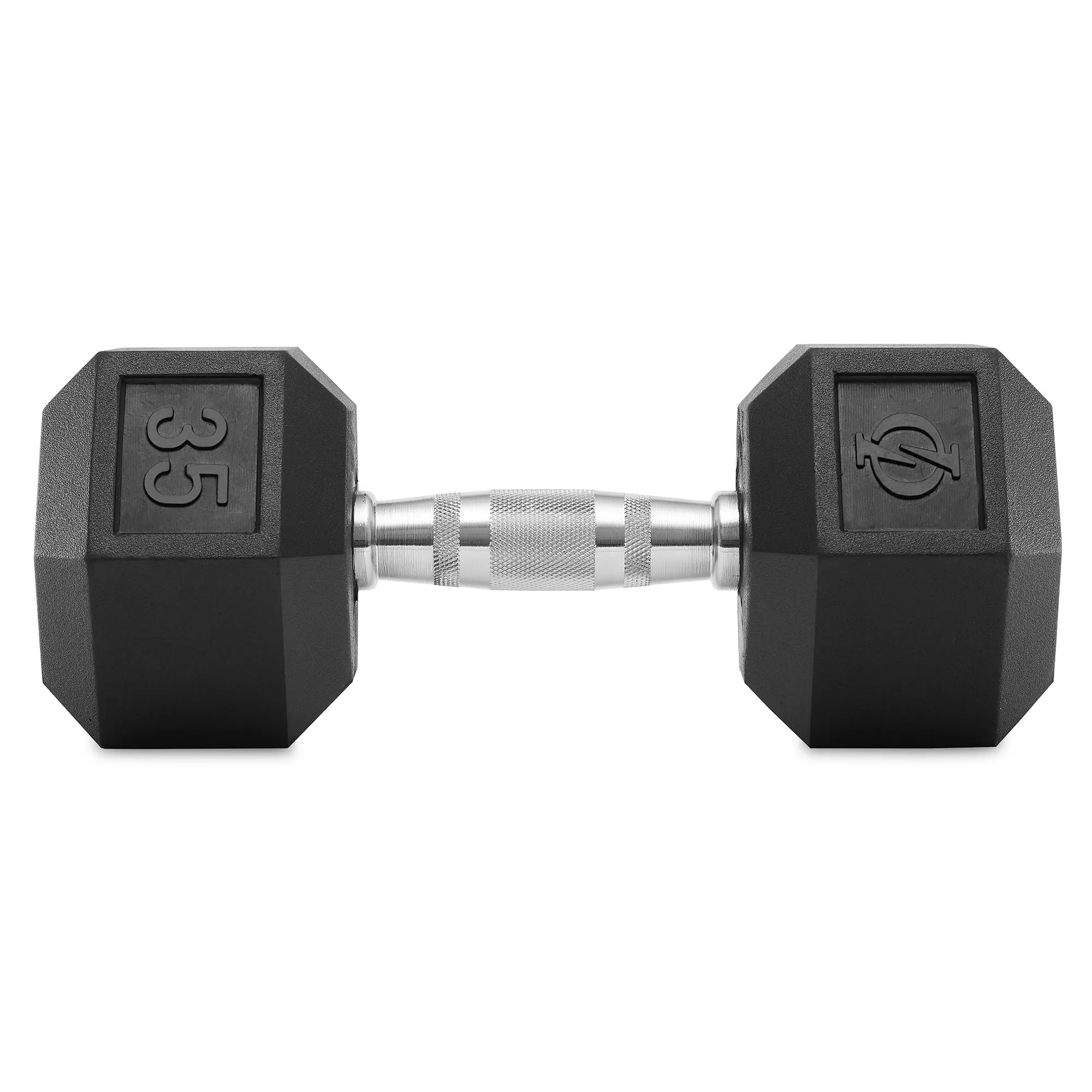 Pair of Rubber Coated Hex Dumbbell, Cast Iron Hand Weight Set, 3 lb to 50 Pound