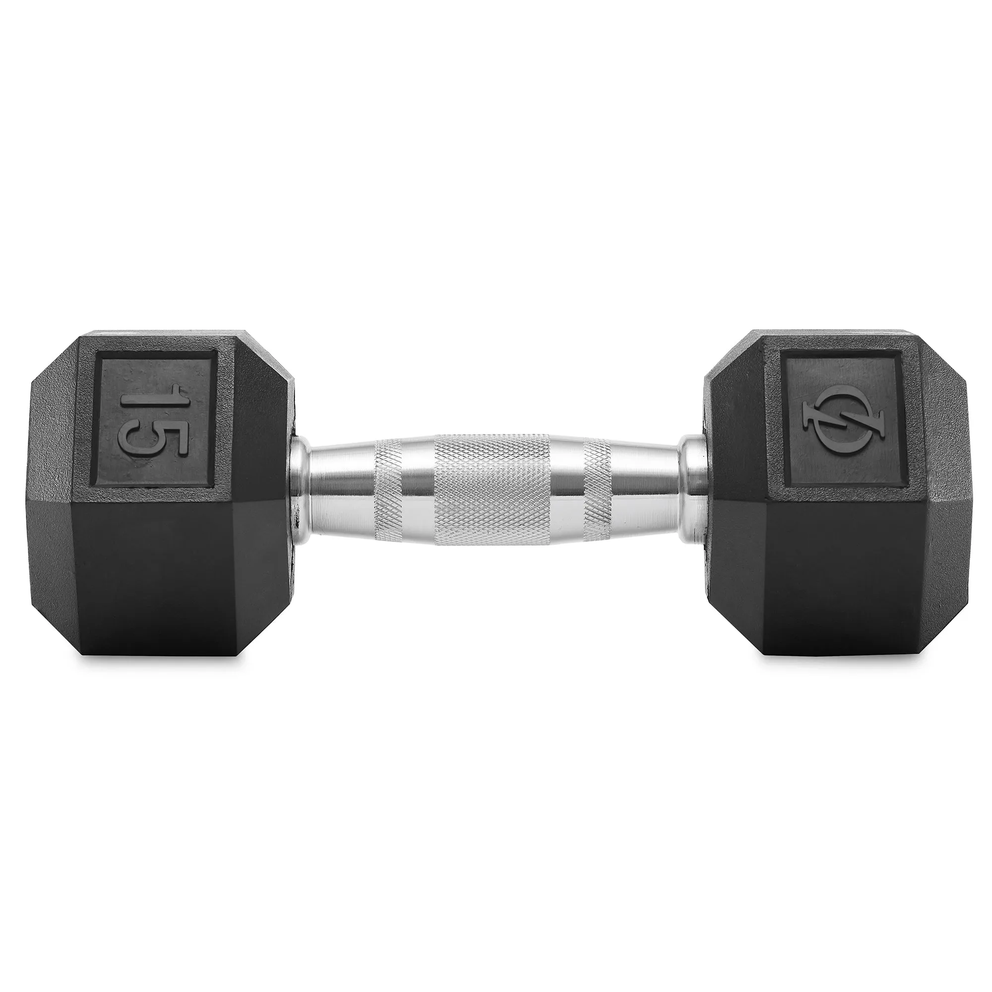 Pair of Rubber Coated Hex Dumbbell, Cast Iron Hand Weight Set, 3 lb to 50 Pound