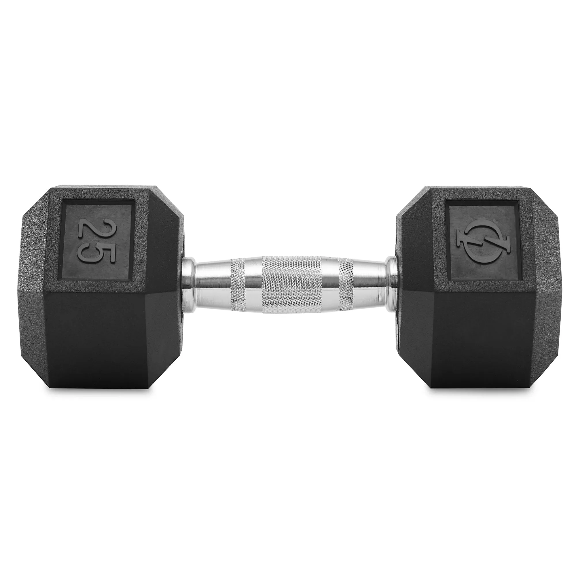 Pair of Rubber Coated Hex Dumbbell, Cast Iron Hand Weight Set, 3 lb to 50 Pound