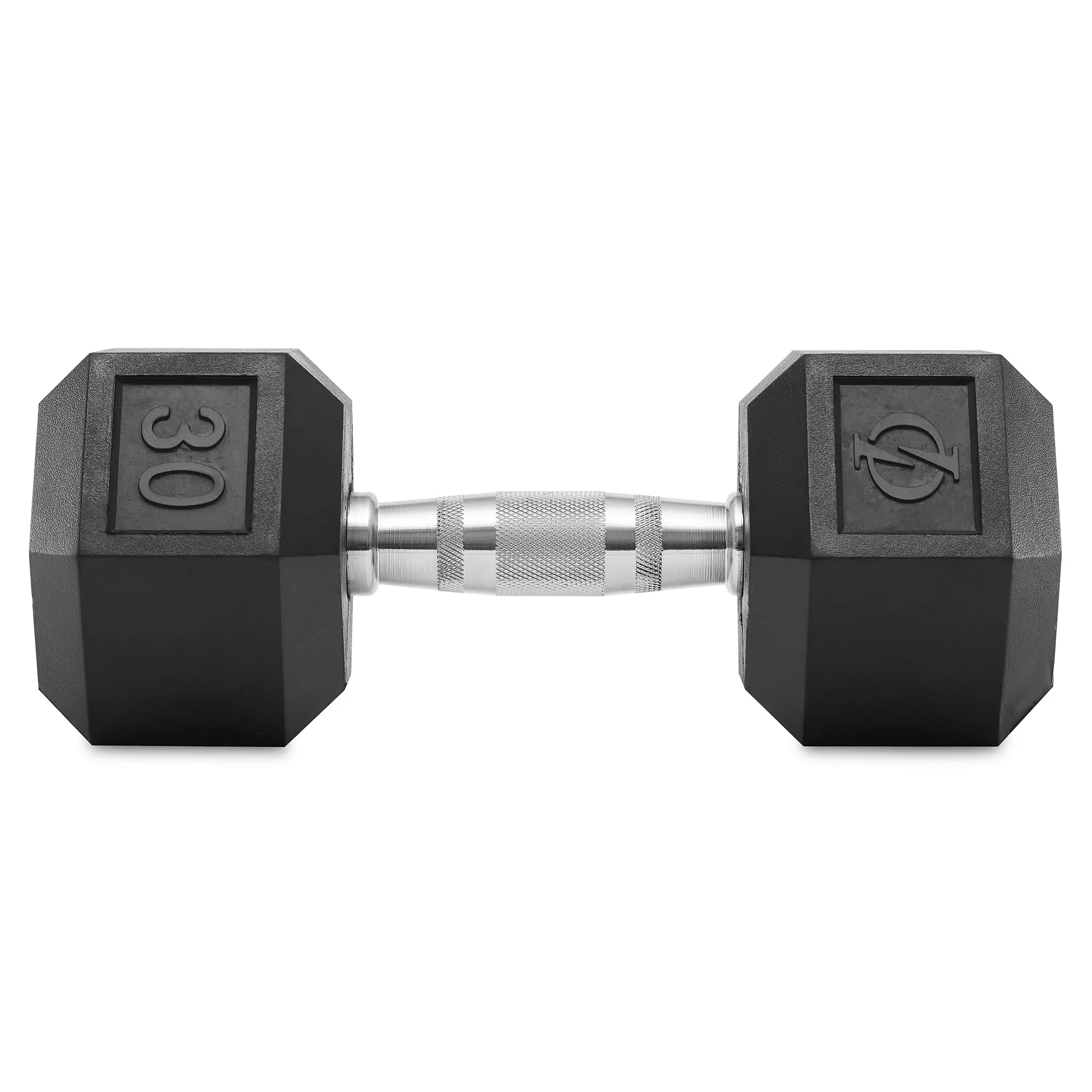 Pair of Rubber Coated Hex Dumbbell, Cast Iron Hand Weight Set, 3 lb to 50 Pound